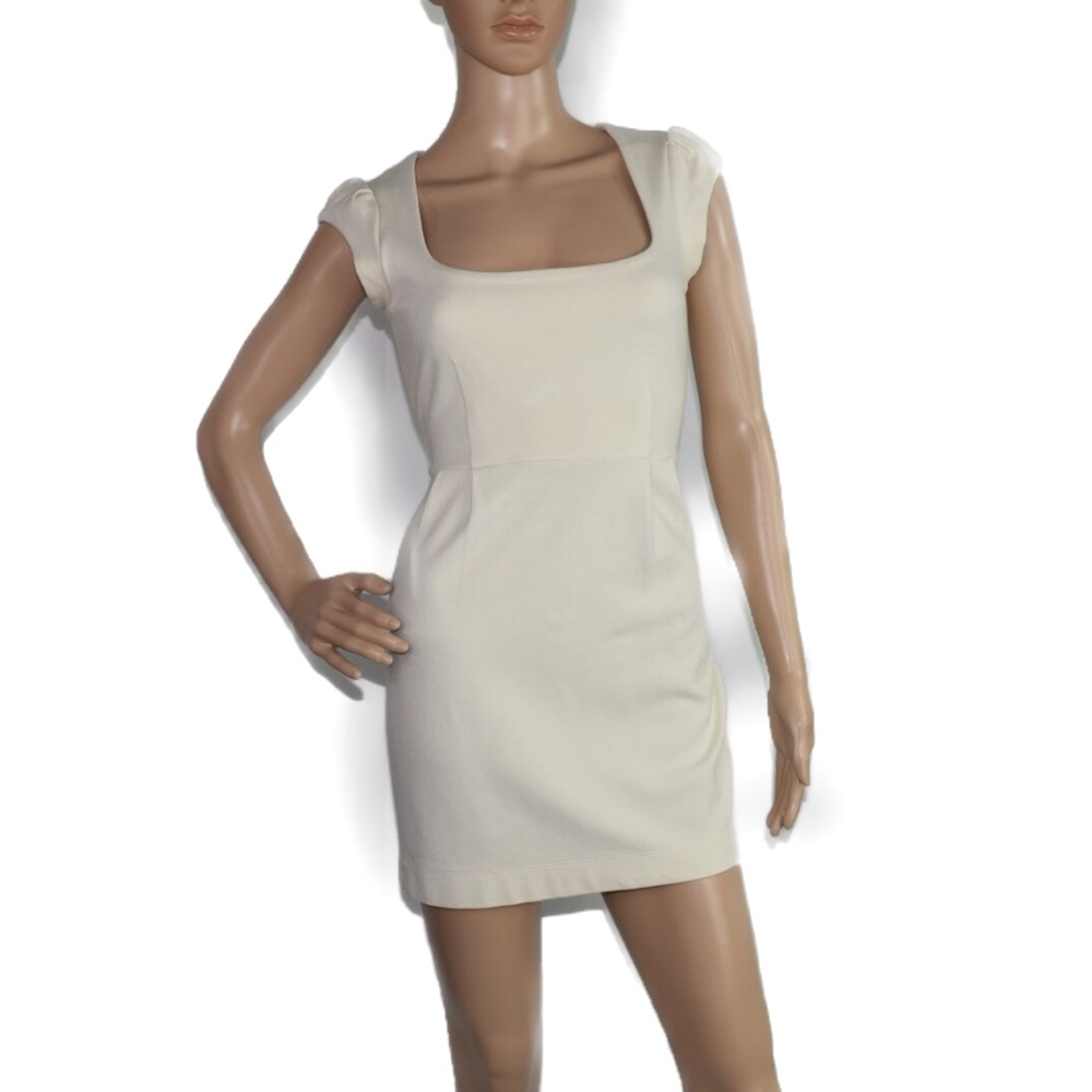 French Connection Cream BabyDoll Dress